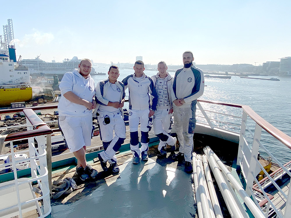 Mitarbeiter auf Kreuzfahrtschiff Amsterdam